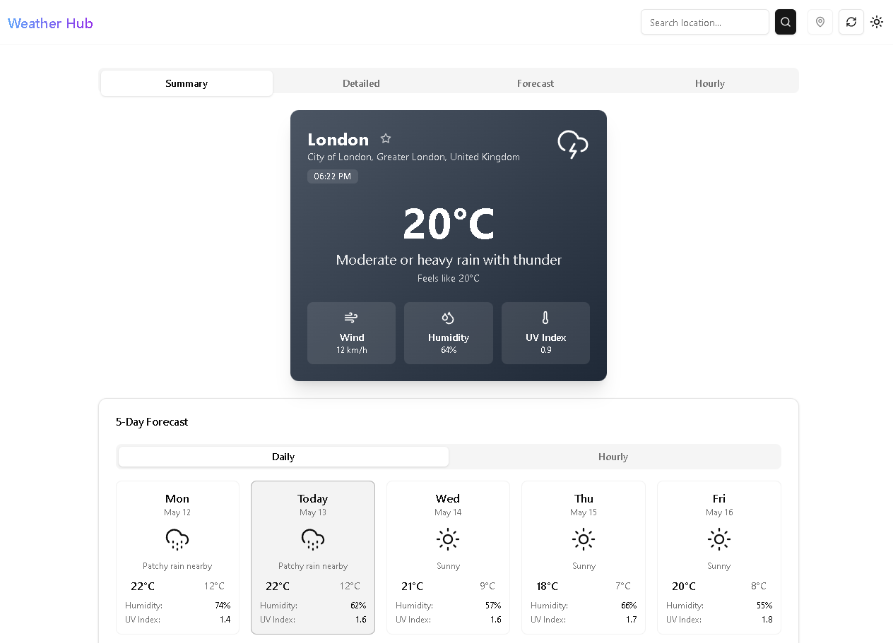 Weather Hub screenshot 2